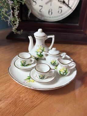 💛(UT) Vintage Lefton Mini Tea Sets